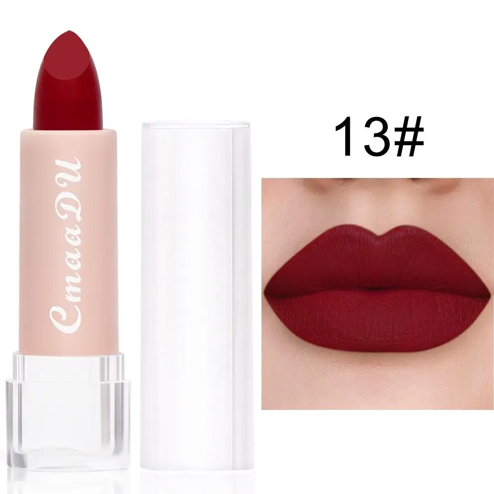 12 Color Lipstick Lip Makeup Sexy Woman Velvet Matte Lipgross Tint For Lips Long Lasting Waterproof Non-stick Cup Lip Cosmetics