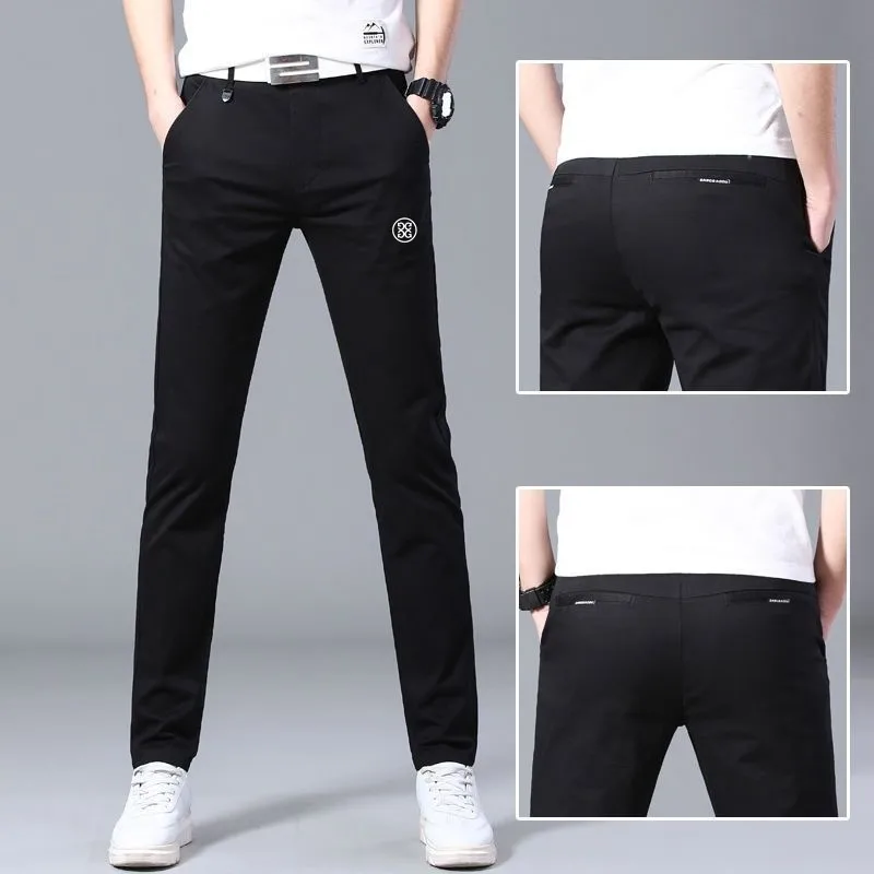 2023 New Men's Golf Pants Spring Autumn Elasticity Cotton Loose