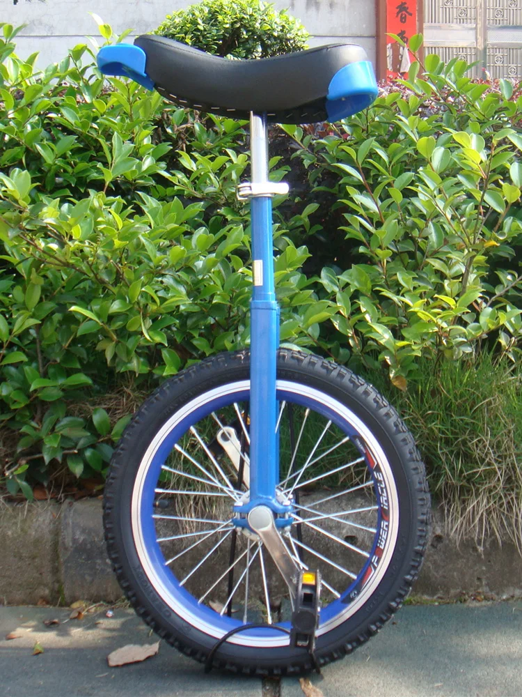 

18 inches Double-layer thickened aluminum alloy wheels Flat shoulder competitive unicycle Adult fitness children's unicycle