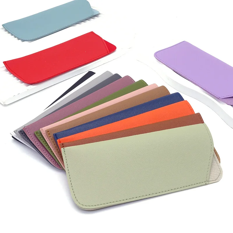 Premium PU Leather Glasses Pouch - Stylish Protective Cover