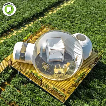 Outdoor inflatable bubble house, spherical tent, transparent starry sky bubble tent, thickened PVC material free shipping