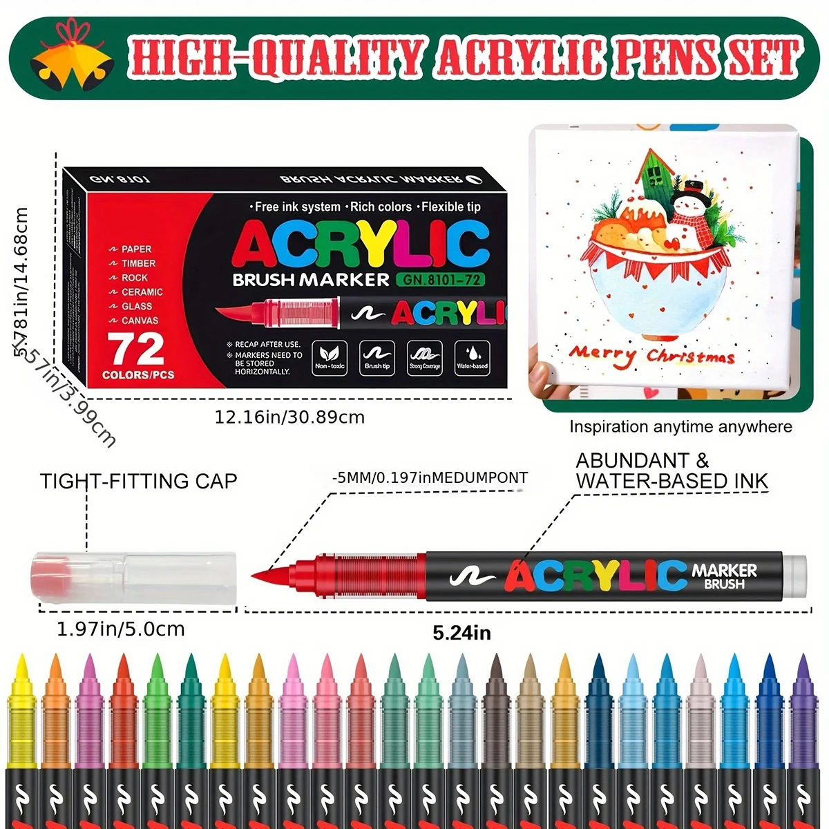 72 Color Paint Pens Set 3