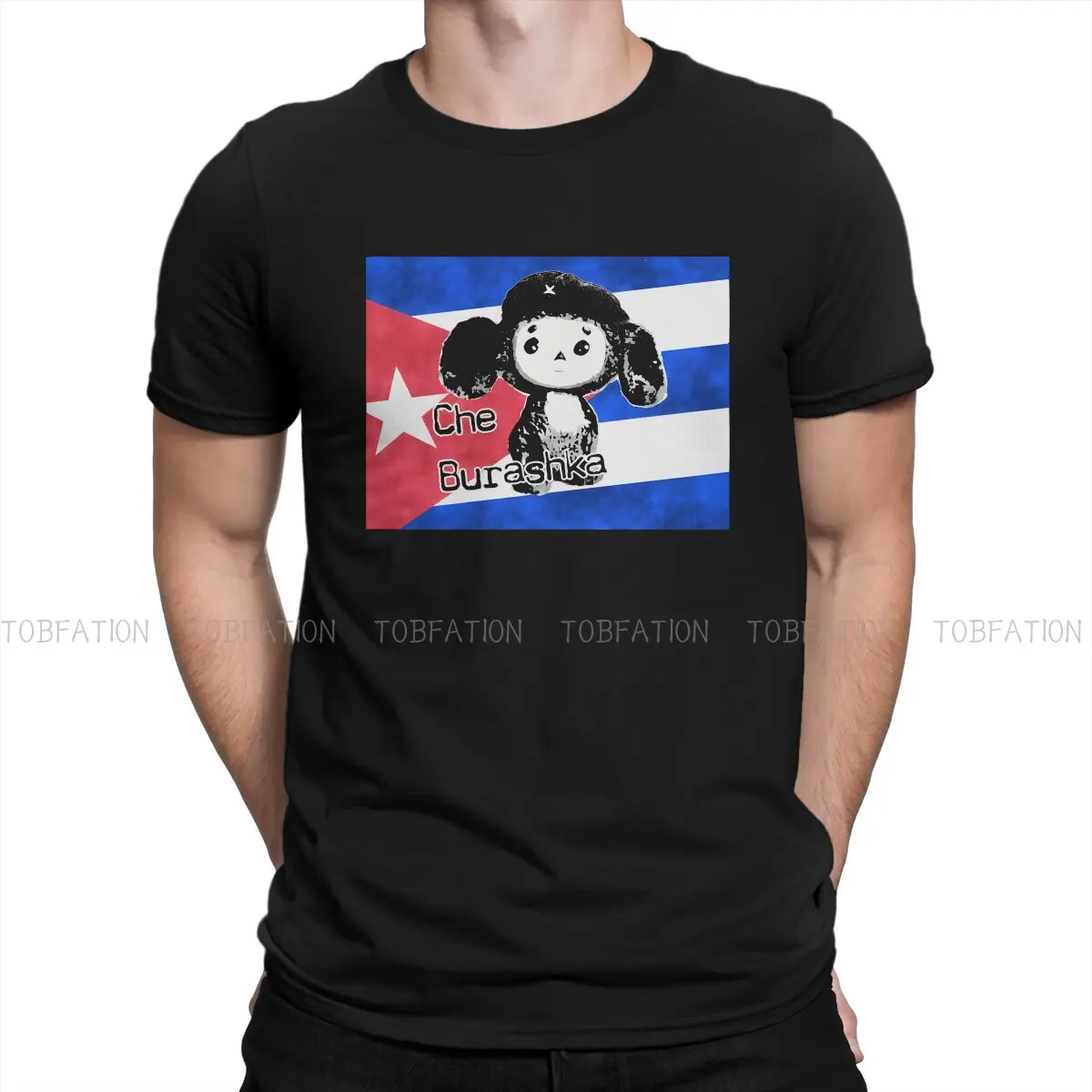

Футболка Cheburashka Che Burashka Мужская, Классическая Модная рубашка с графическим принтом, хлопковая, в стиле Харадзюку, на лето