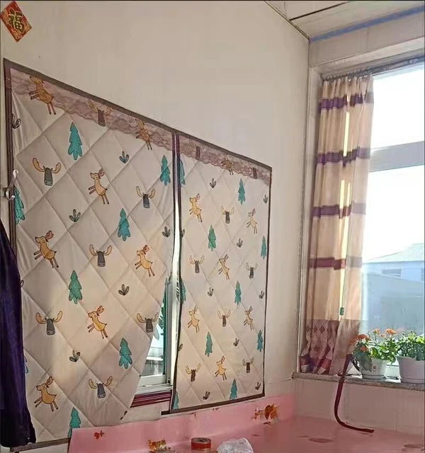 Curtains Without Perforation Installation Full Shading Sun Protection Heat  Insulation Tents Small Windows Short Curtains - AliExpress