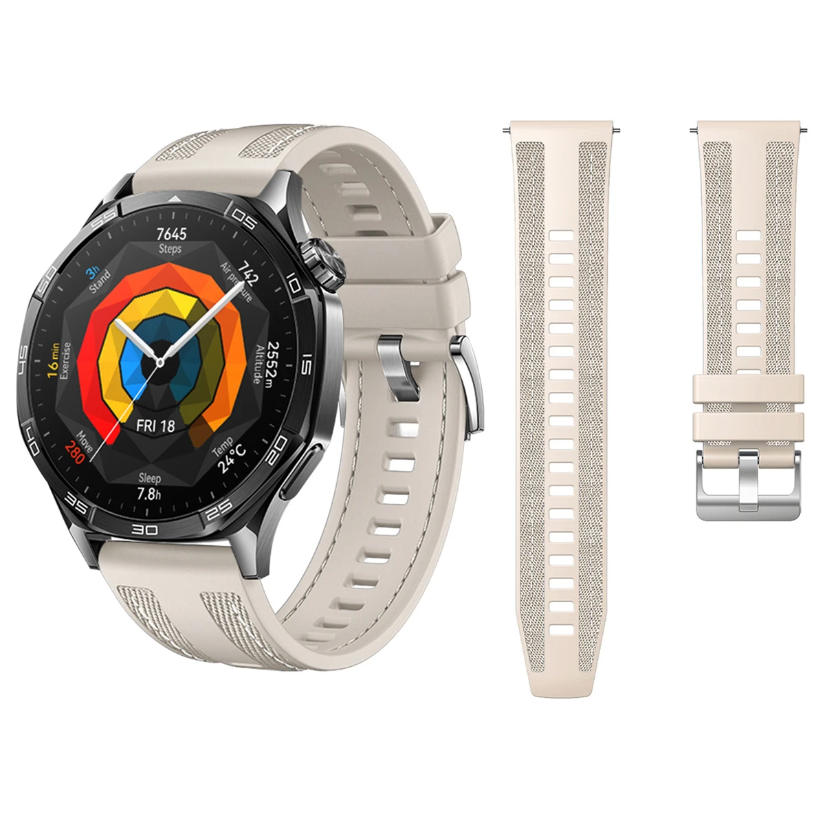 Premium 22mm Composite Silicone Strap with Official Nylon Braided Design