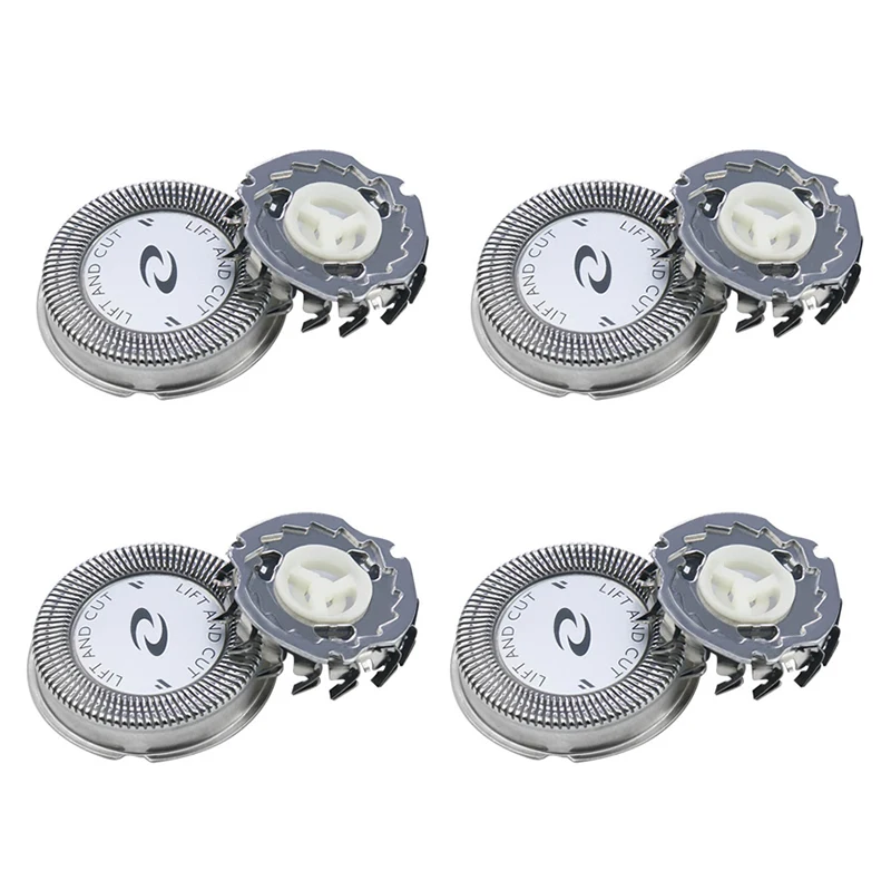 

4Pcs Replacement Shaver Head Blade Cutters for Philips Norelco HQ3 HQ30/HQ32/HQ36/HQ300, Silver