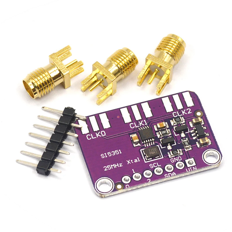 DC 3V-5V 5351 Si5351A Si5351 I2C Clock Generator Breakout Board Module Signal Generator Clock 8KHz-160MHz 2