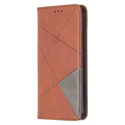 Leather Wallet Phone Case with Magnetic Closure for Xiaomi Redmi Note 14 Pro+ 5G (Dark Brown)