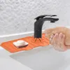Silicone Kitchen Faucet Mat For Sink Sponge Drain Rack Foldable Sink Mat Faucet Splash Catcher Bathroom Countertop Protector Mat 3