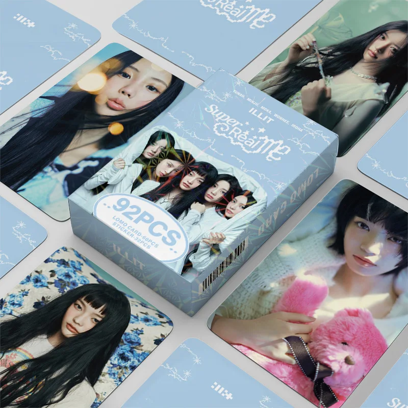 

92 шт./набор, альбом для фотографий Kpop Idol ILLIT Girl Group Lomo