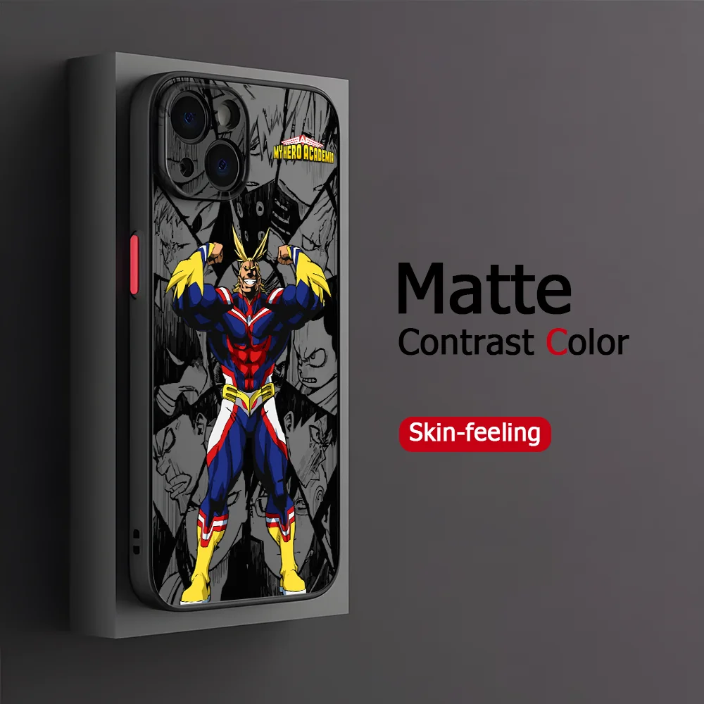 Deku My Hero Academia Matte Transparent Hard Phone Case