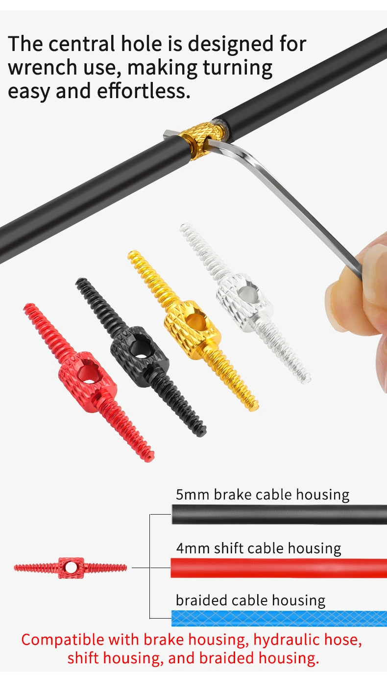 Description Picture 5 of itemMUQZI 5/10pcs Internal Cable Routing Tool Bicycle Brake Shift Cable Housing Hydraulic Hose Routing Repair Adapter