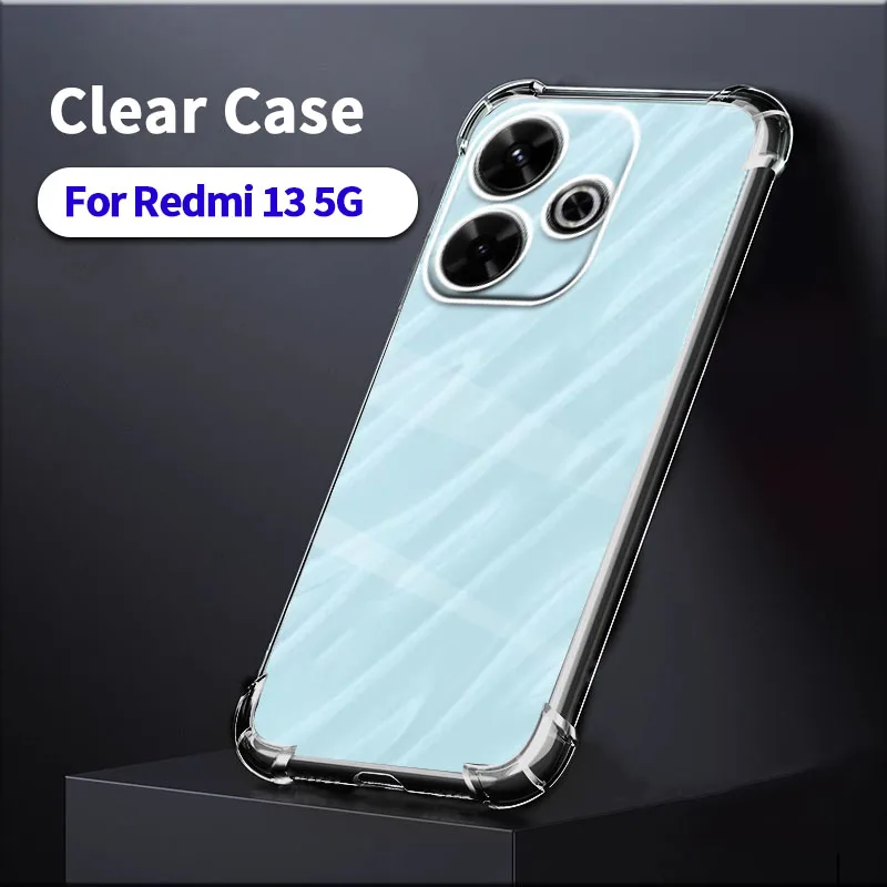 حافظة هاتف شفافة لهاتف Redmi 13 13C 4G 5G حافظة ها...