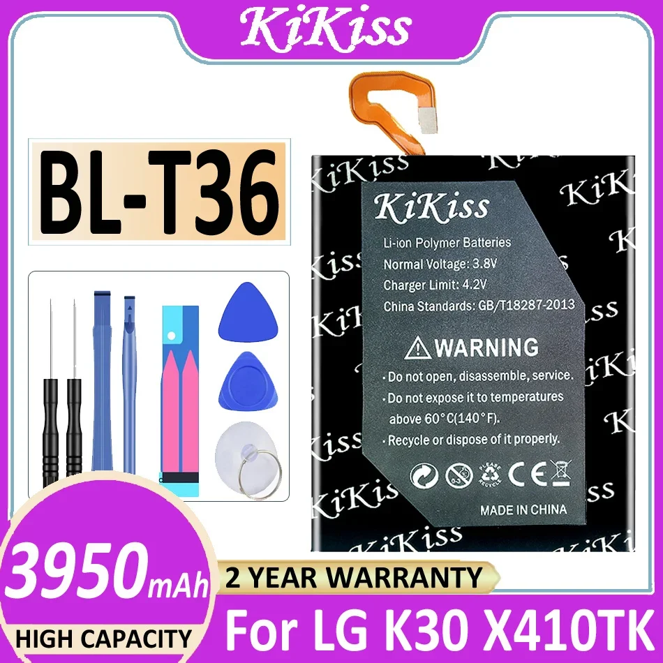 

Аккумулятор 3950 мАч BL-T36 для LG K30 X410TK BL T36 BLT36 мобильный телефон Bateria + Бесплатные инструменты