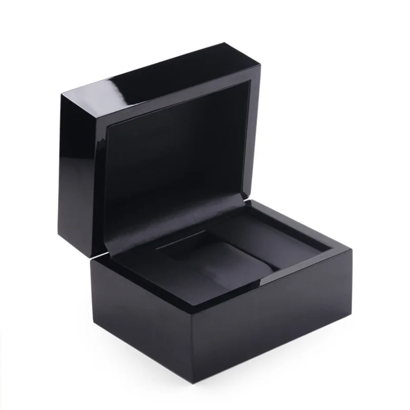 Luxury Crafted Watch Box with PU Leather Interior and Elegant Wooden Finish