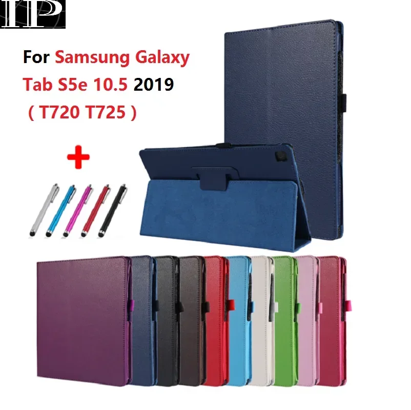 

For Galaxy Tab S5 e 10.5'' Stand Holder PU Leather Cover for Samsung Tab S5e Case SM-T720 SM-T725 Tablet Case Protective Shell