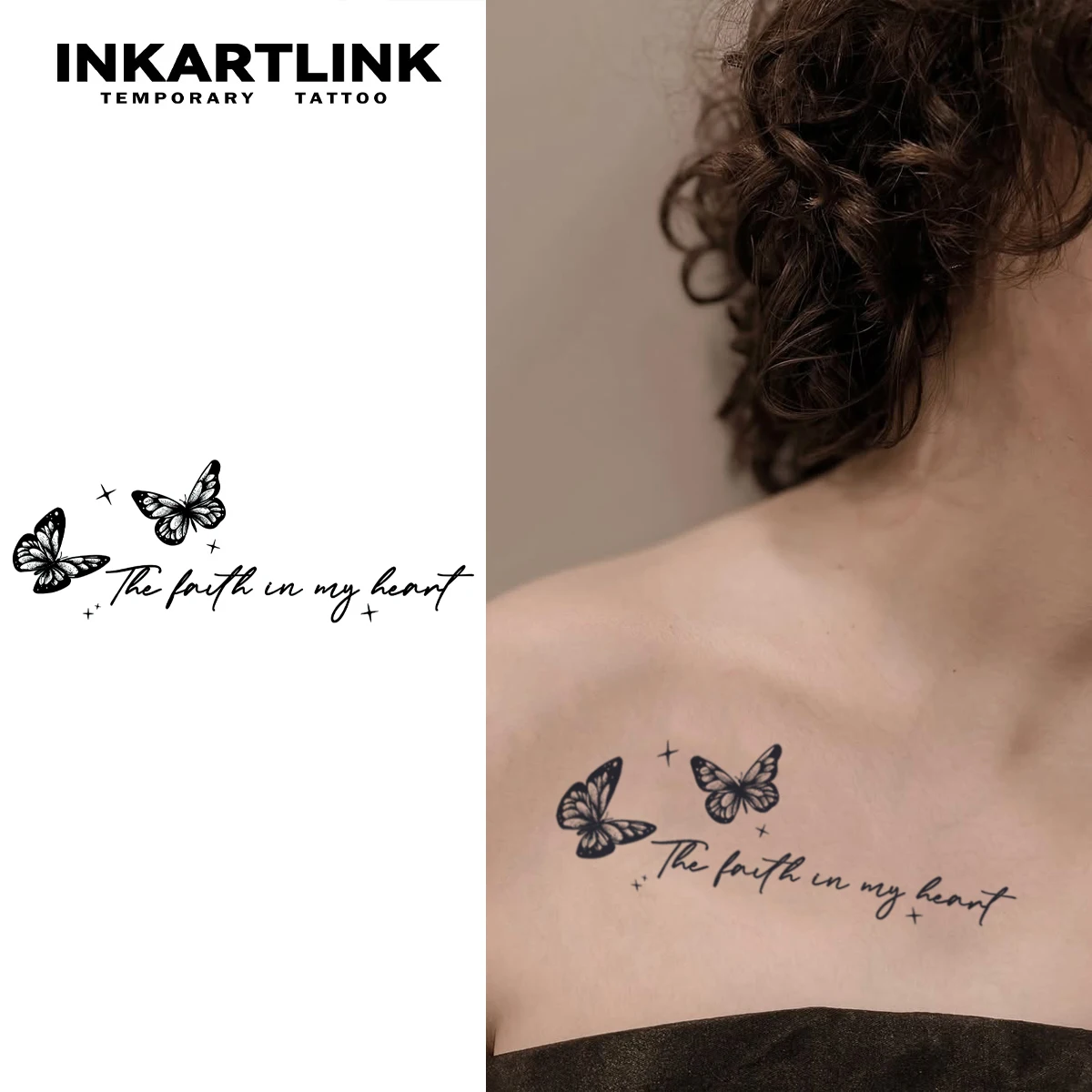 Tijdelijke tattoo sticker met bloemen in het Engels emotionele zinnen gaat  1-2 weken mee, waterdicht en wrijvingsbestendig - AliExpress, image size:1200x1200