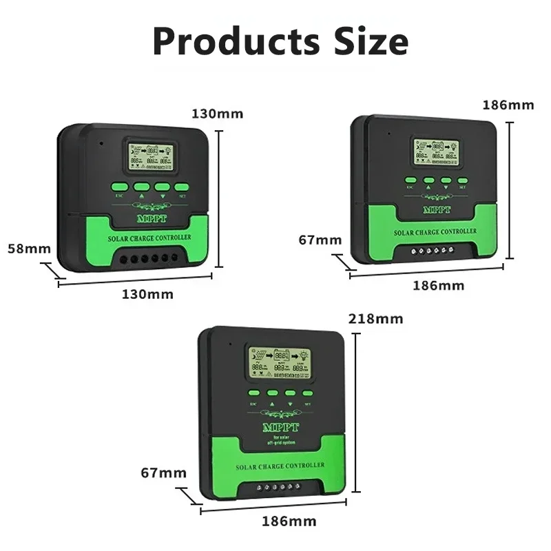 10A/20A/30A/40A/50A/60A MPPT Solar Charge Controller 12V/24V Auto With WiFi Solar Panel Charge Regulator Max PV Input 100VOC