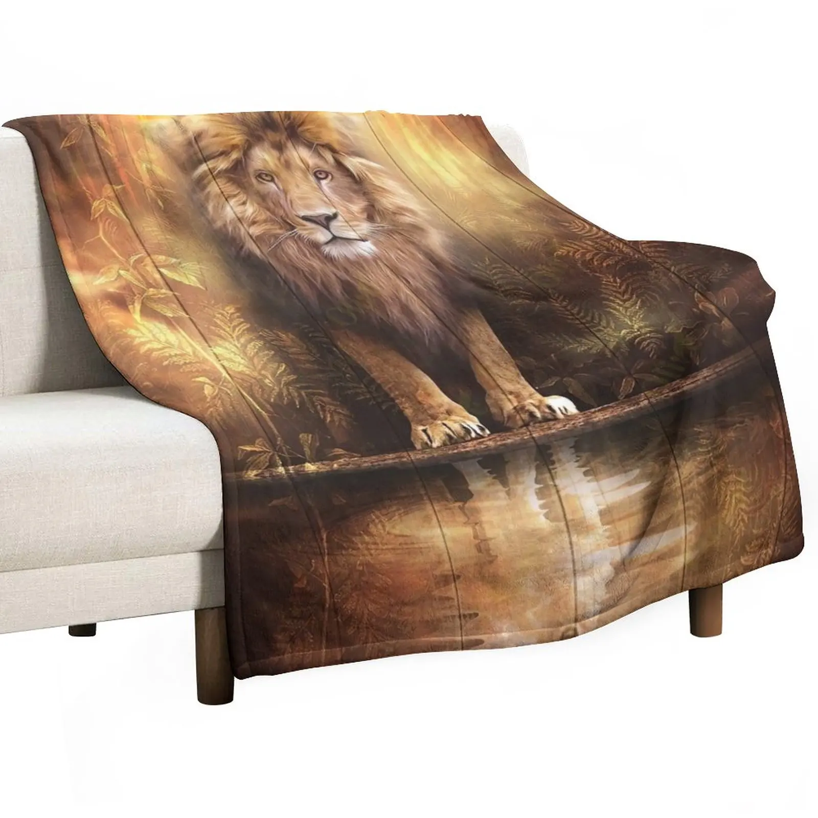 

The Lion of Judah and the Lamb of God Throw Blanket Giant Sofa Blanket For Sofa Thin Sleeping Bag Blanket
