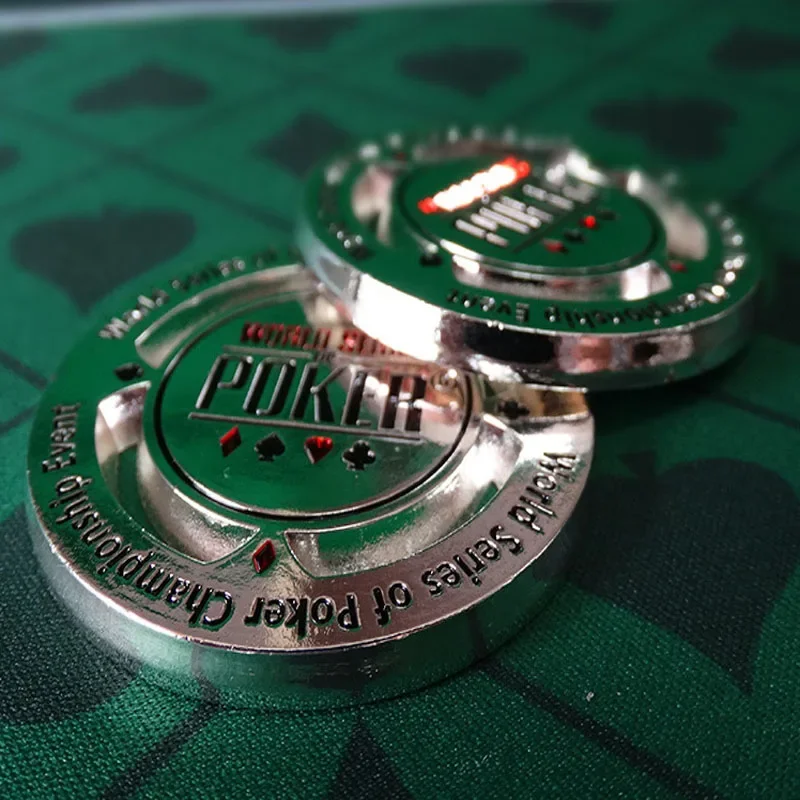 1 Pcs Metal Poker Chips Texas Poker Professional Casino Souvenir Collectible Gifts Game Accessories Card Protector