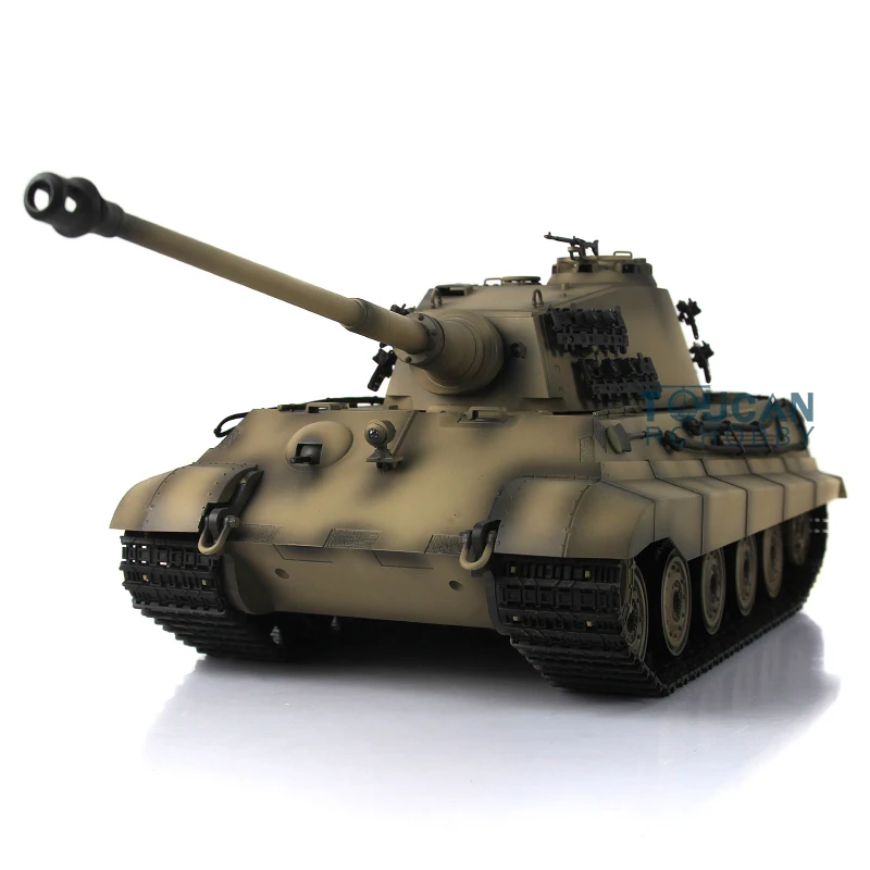 1/16 HENG LONG FPV 7.0 Barrel Recoil Customized King Tiger RC Tank 3888A Metal Remote Control Car TH17572-SMT4 4
