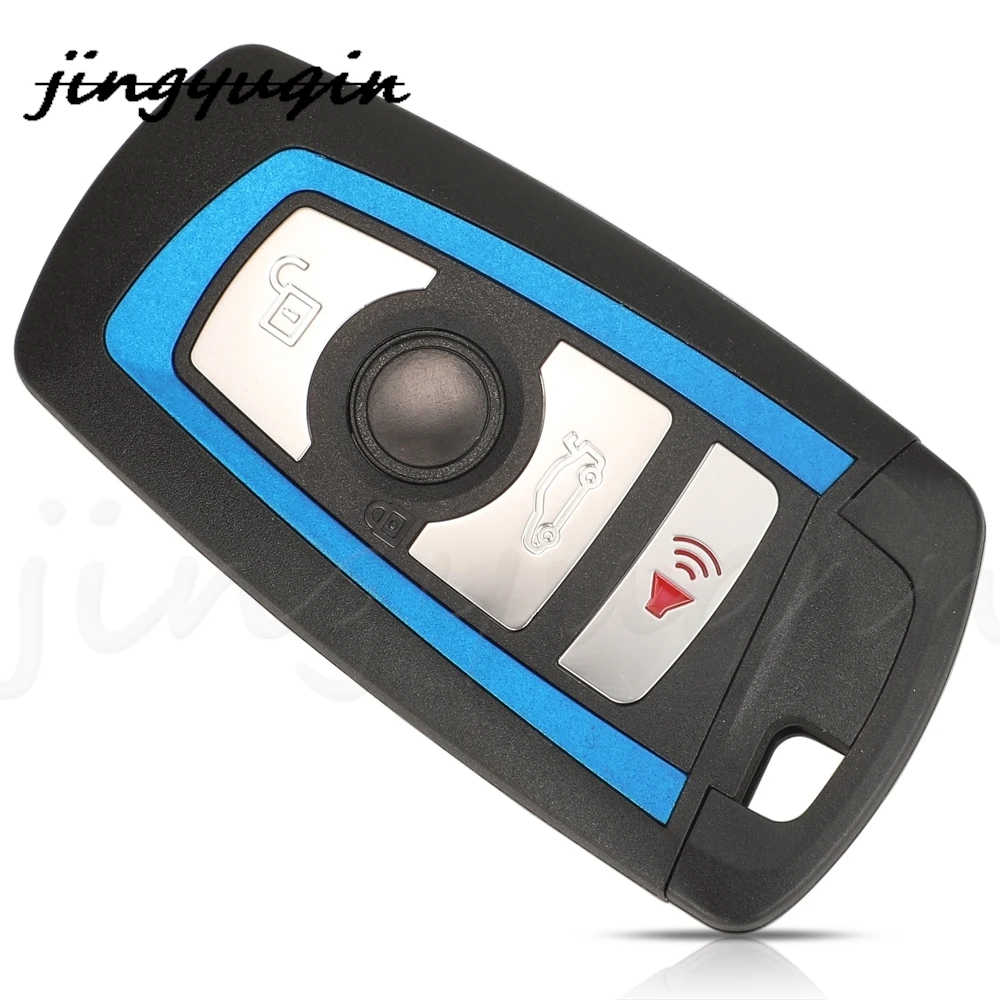 jinyuqin Smart Car Key Shell Cover Remote Keyless Case for BMW CAS4 F FEM 3 5 7 Series E90 E92 E93 X5 F10 F20 F30 F40 Panic FOB