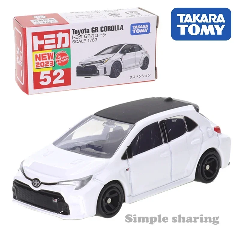 

Takara Tomy Tomica No.52 Toyota GR Corolla (коробка) автомобили из сплава автомобиль Литые металлические модели коллекционные автомобили детские игрушки