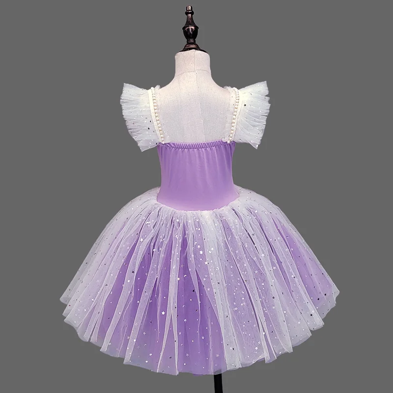 Children's Ballet Skirt, Girls' Dance Skirt, Sequin Dress, Children's Dance Skirt, Collective Program Performance Clothing 6