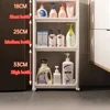 Kitchen Storage Trolley Home Space Saving Narrow Rack Behind Bathroom Door Hollow Out Seam Shelf Toilet Gap Floor Small Carts 4