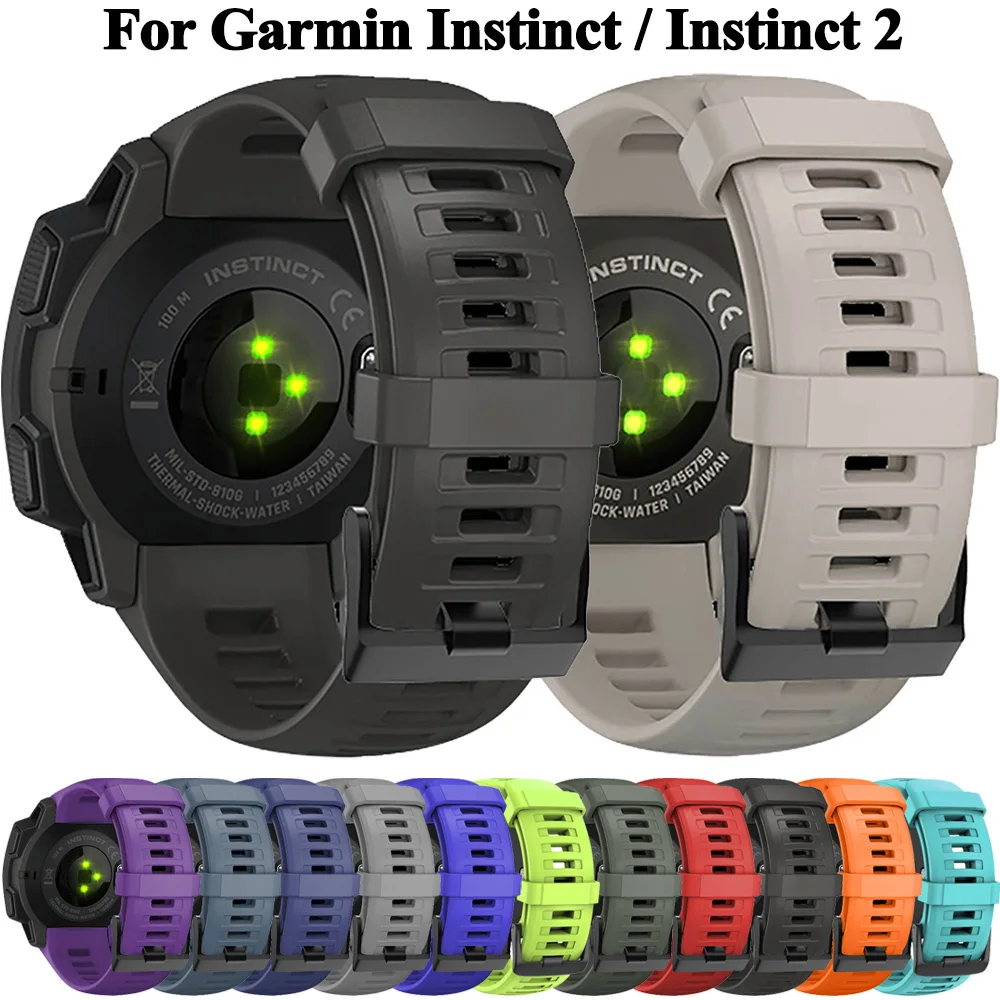 Silicone Sports Strap for Garmin Instinct Smartwatches