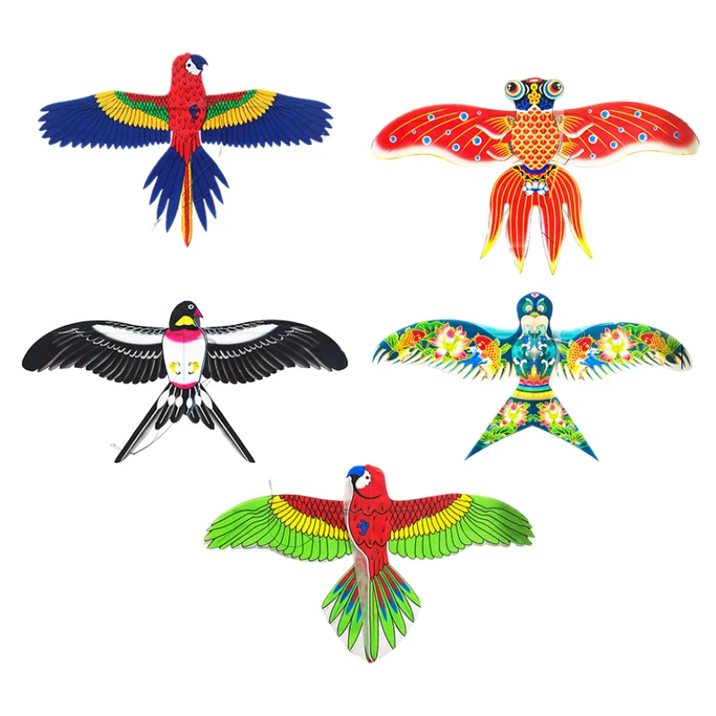 Kite 1Set Children Kite Toy Cartoon Butterfly Swallows Eagle Kite With Handle Kids Flying Kite Outdoor Toys 6