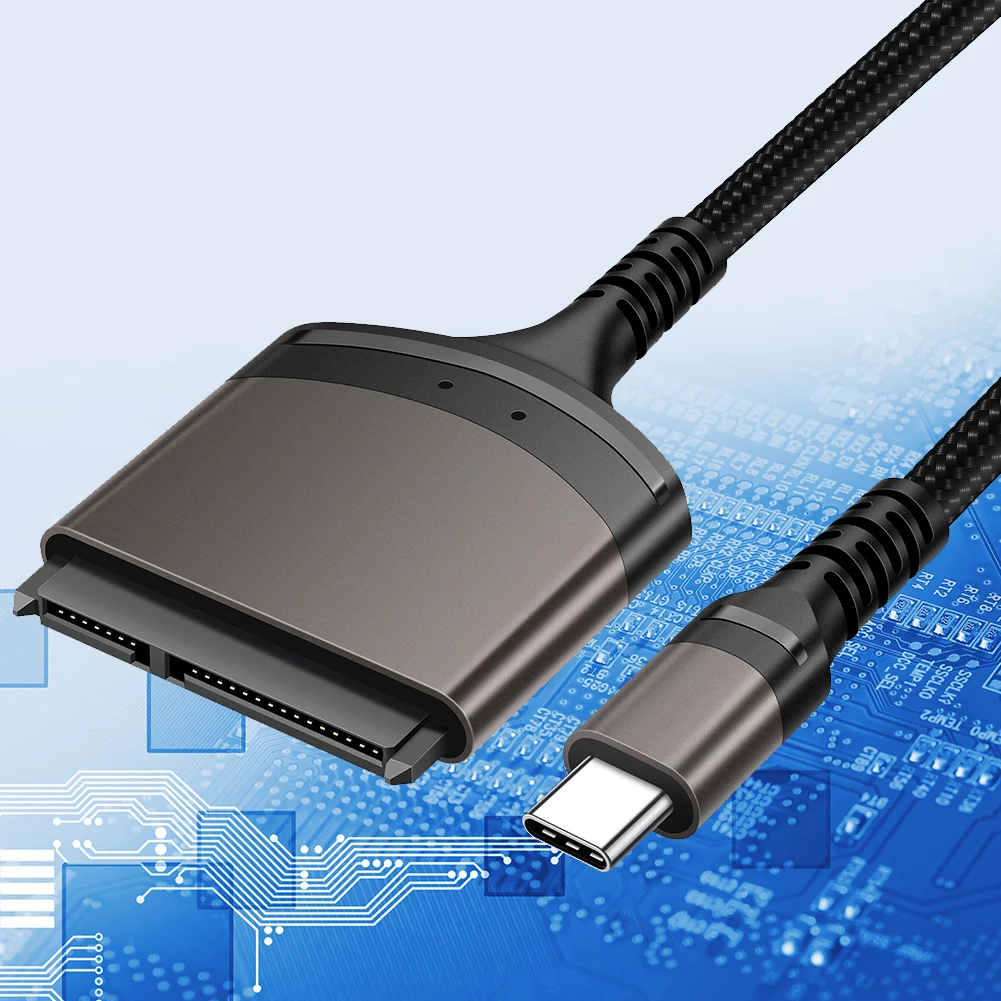 컴퓨터 커넥터, USB 3.0, C타입-SATA 케이블, 2.5 인치 SSD HDD용, 1 Gbps, 23cm