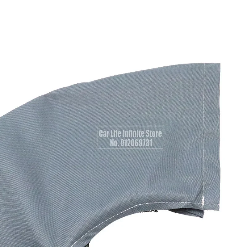 600D 3 Bow Bimini Top Boot Cover No Frame Yacht Boat Cover With Zipper Anti UV Dustproof Marine Accessories Waterproof
