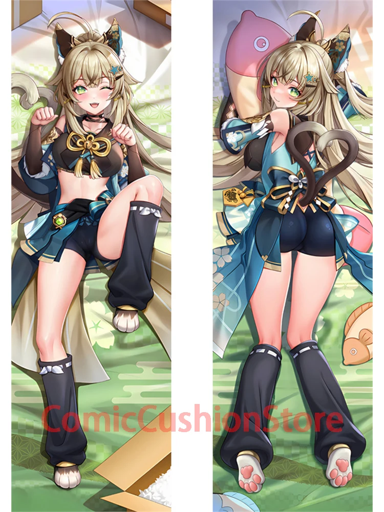 

Dakimakura anime Kirara Genshin Impact Double-sided Print Life-size body pillows cover Adult pillowcase