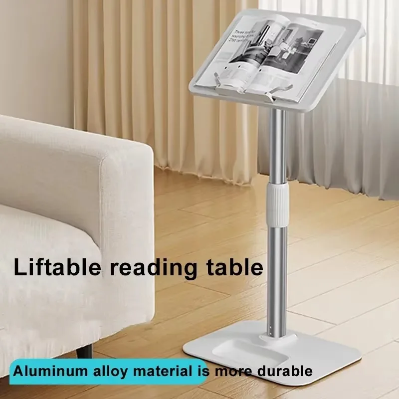 Eary Book Stand for Reading Height Up to 30inch Adjustable Hands-Free Holder for Laptop Phone Tablet Rotated and Liftted Support