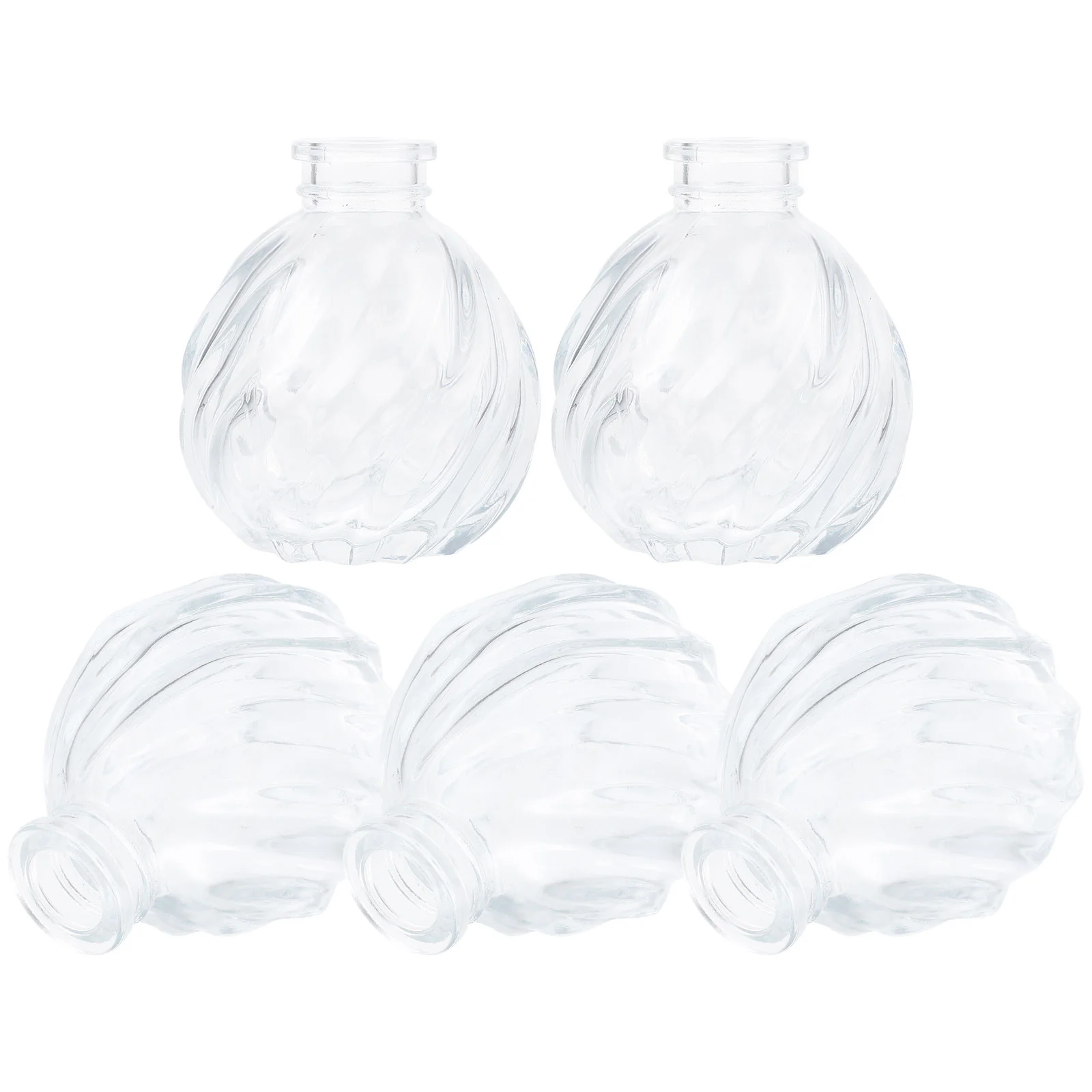 

5 Pcs Mini Terrarium Vase for Flower Arrangement Glass Small Tabletop Centerpiece Desktop Transparent Holder