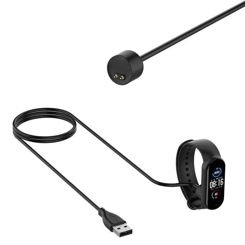 Câble Chargeur Magnétique Compatible Xiaomi Mi Band 5/6/7 Et Amazfit Band 5 - Longueur 50 Cm - USB, Charge Rapide Stable