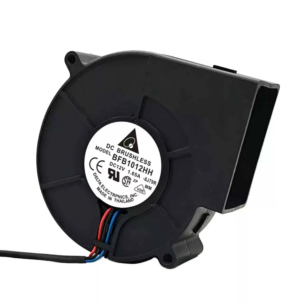 델타 BFB1012HH DC 12V 1.65A 9733 원심 송풍기 팬 듀얼 볼 고속 바베큐 스모커 배기 냉각기