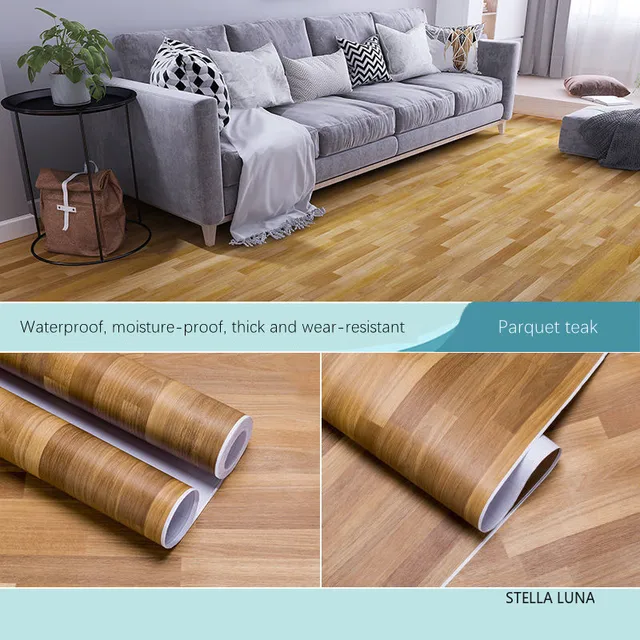 인기상품 목재 나뭇결 방수 바닥 스티커: 환경에 친화적인 내마모성 벽지 상품분석