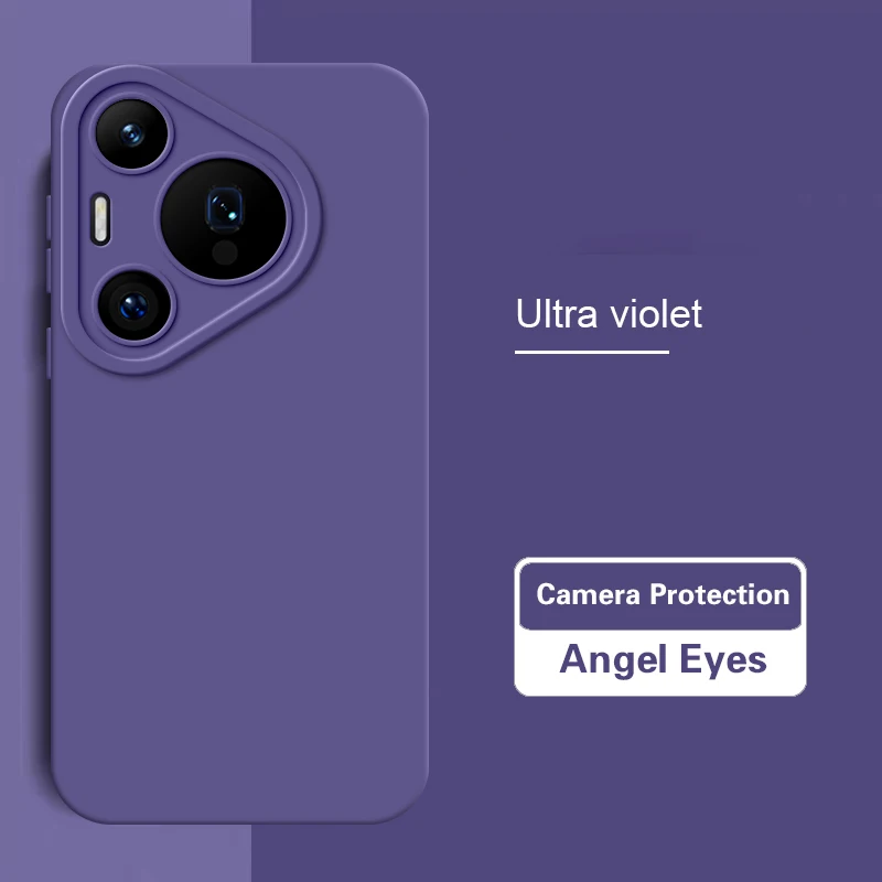 Sleek Soft Matte Silicone Case with Lens Protection – Square Design Back Cover
