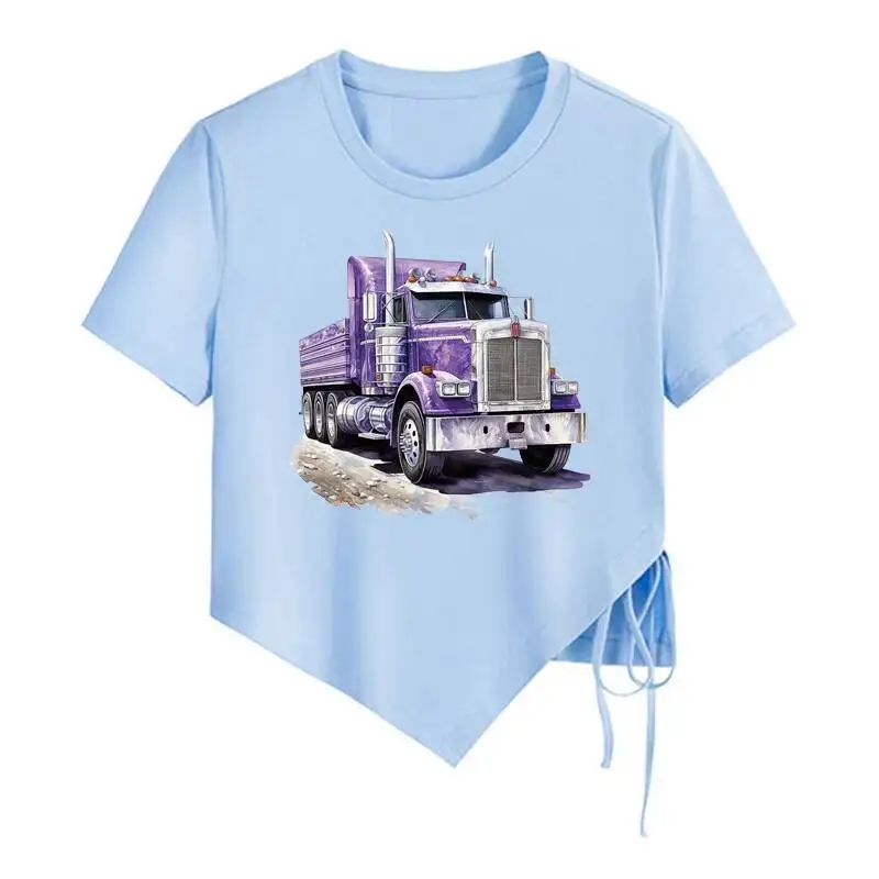 Amrcian 트럭 DIY 액세서리, 세탁 가능, 새로운 디자인 의류 장식 인쇄, 티셔츠 다리미 패치, 어린이 선물