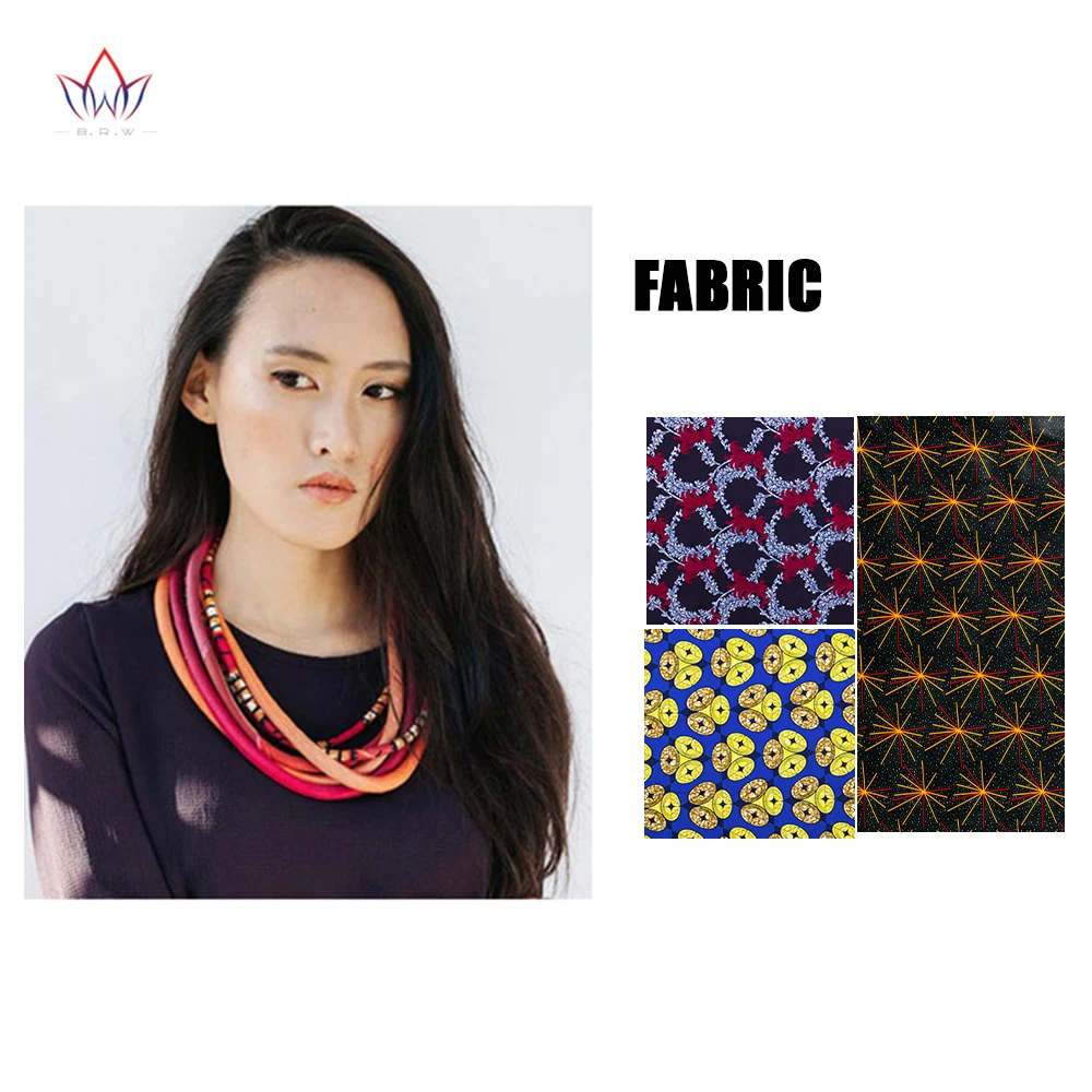 2023 New Womens Necklaces Jewelry Ankara Multistrand Tribal Necklace African Big Bold Chunky Colorful Jewelry By Hand WYA014