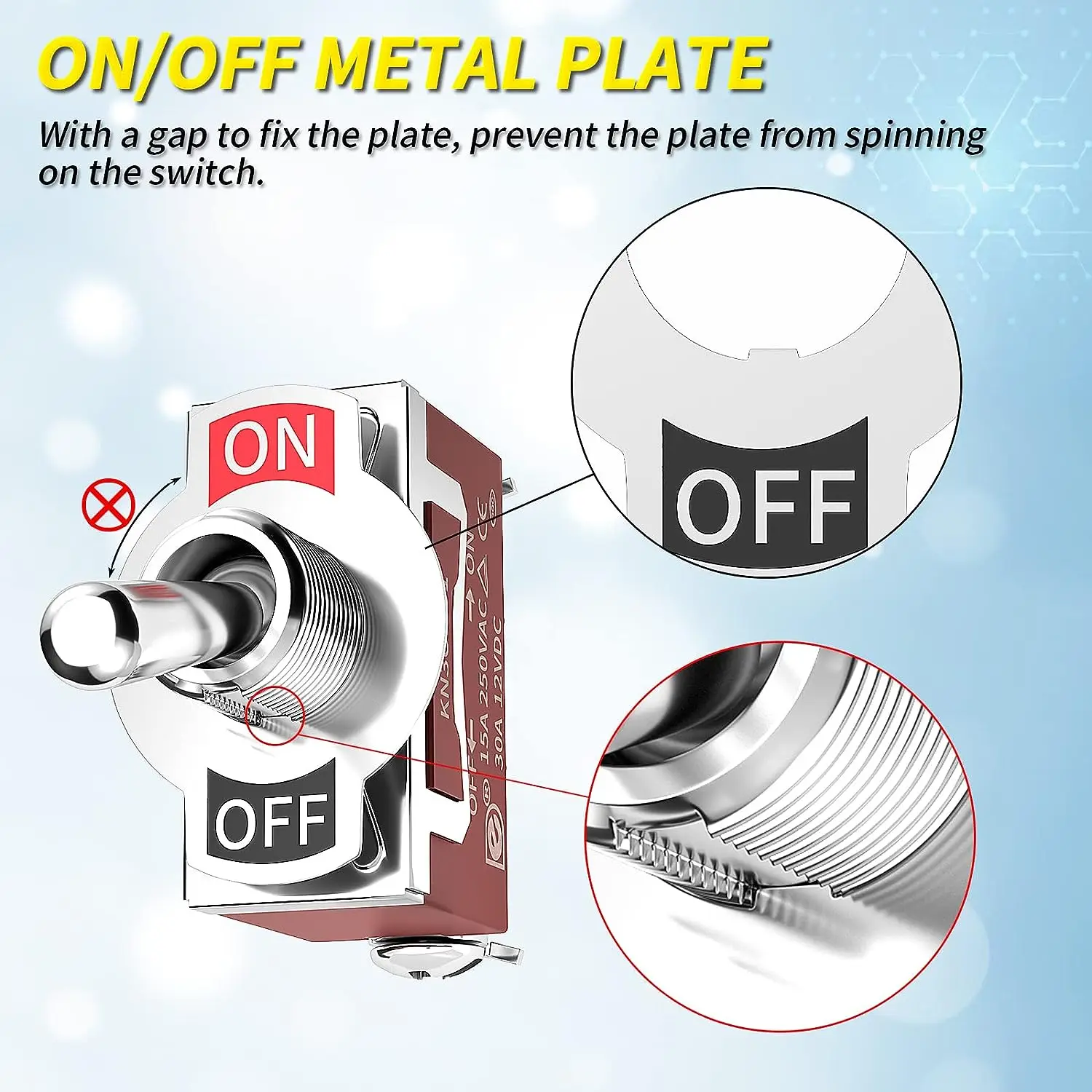 2-4Pcs-Marine-Waterproof-Toggle-Switch-12V-DC-30A-Heavy-Duty-250V-AC ...