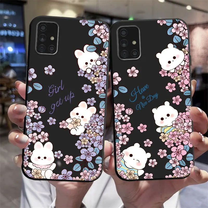 Flower For ZTE A72 4G 5G A71 A72S Case Shockproof Silicone Soft TPU Phone Case For ZTE Blade A72 Back Cover Cute Cartoon Fundas 3