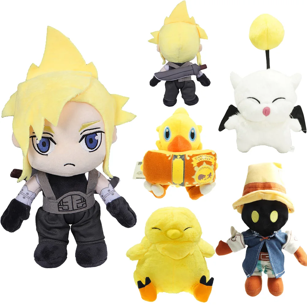 Kids Plush Toy Plush Doll 30cm Chocobo Plush Cactus Moogle Cloud Plushies Game Final Cosplay Fantasy Props Animal Plushies Xmas Soft Mascot Decor