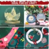 20pcs Clear Round Acrylic Christmas Ornament 3inches DIY Blank Round Acrylic Ornament Transparent Circle Discs For Christmas 6