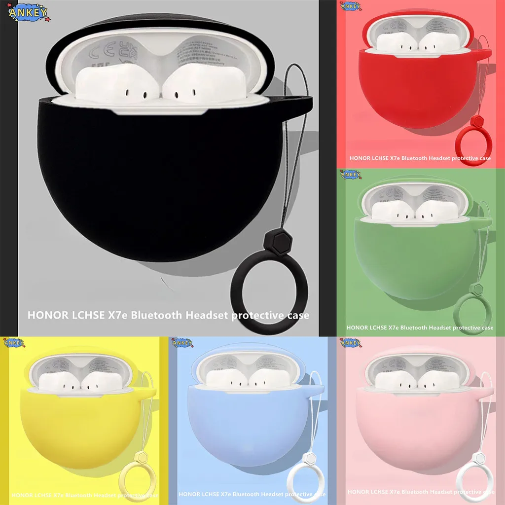 SEAHAI Trasparente Cover per Honor X7a, [Protezione Schermo Integrata