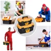 AIRAJ 12/15 Inch Hardware Toolbox, Plastic Thick Combination Suitcase Electrician Carpenter Electric Drill Storage Box 4