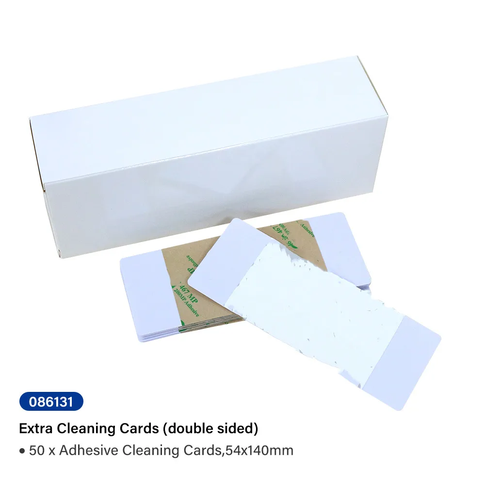 

compatible 50pcs Adhesive Cleaning Cards Fargo 86131 for DTC1000/1250e/4250e/4000/4500 HDP5000 M30e C50 Card Printer