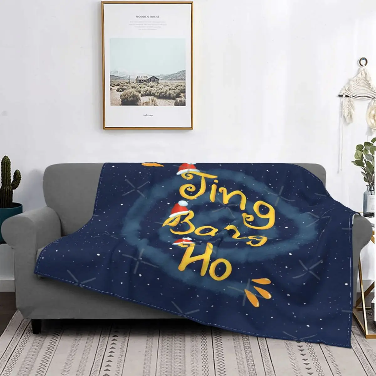 Jing Bang Ho-manta a cuadros para cama con капуча colcha manta pickick 135 | Дом и сад